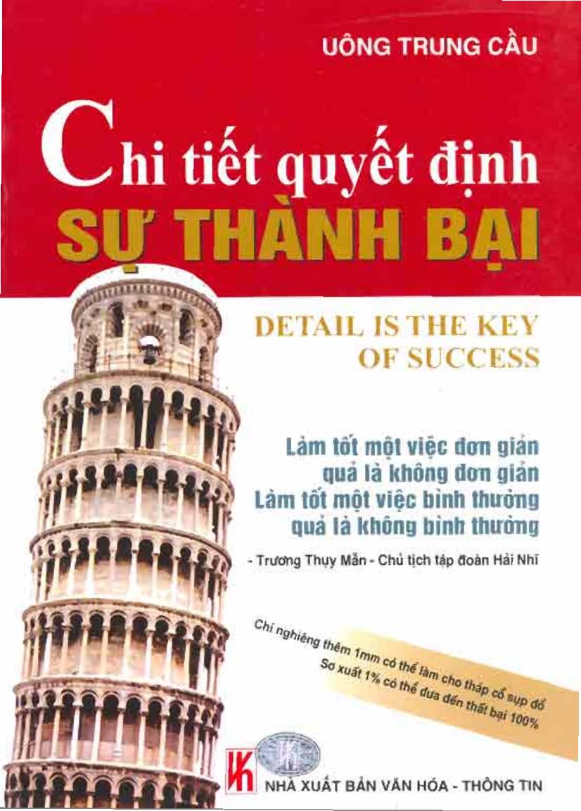 Sách Nói Chi Tiết Quyết Định Sự Thành Bại